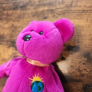 Ty Beanie Baby Millennium Bear Birthday Jan. 1, 1999 Good Condition